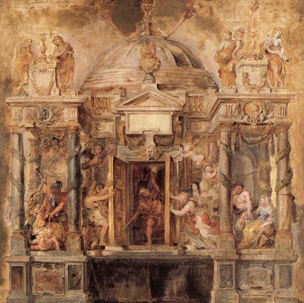 Peter Paul Rubens The Temle of Janus Sweden oil painting art